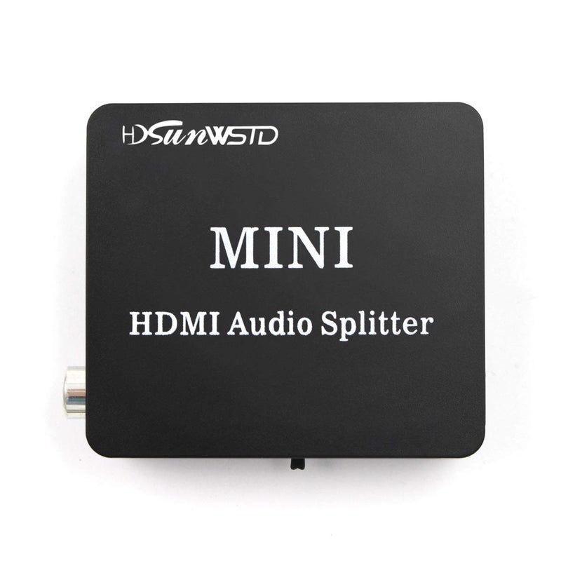 HDSUNWSTD Audio Splitter Adapter HDMI to HDMI and Optical TOSLINK SPDIF +3.5mm Audio Analog Audio Converter - Image 1